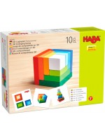 Дървени кубчета Haba, 10 части