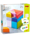 Дървени кубчета Haba - Танграм, 21 части