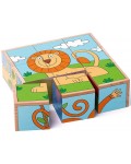 Дървени кубчета Woody - Диви животни