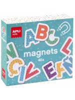 Дървени магнитни букви Apli Kids, 40 броя (английски език) 