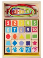 Дървени мъниста за нанизване Melissa & Doug - Blue's Clues & You