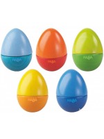 Дървени музикални яйца Haba, 5 броя