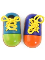 Дървени обувки с връзки Acool Toy