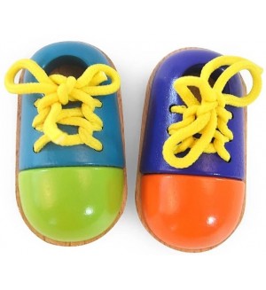 Дървени обувки с връзки Acool Toy