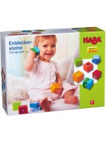 Дървени цветни кубчета Haba - Акустични ефекти, 6 броя