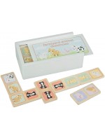 Дървено домино Orange Tree Toys - Фермерски животни, 28 части