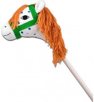 Дървено конче за яздене Pippi - 75 cm