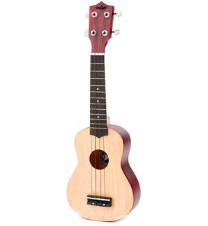 Дървено укулеле Woody - С калъф, 54 cm Дървено укулеле Woody - С калъф, 54 cm