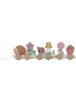 Дървено влакче за дърпане Little Dutch - Fairy Garden, от модули