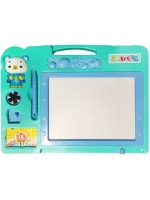 Дъска за рисуване Raya Toys - Двустранна, тюркоаз