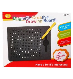 Дъска за рисуване Raya Toys - С магнитни мъниста Дъска за рисуване Raya Toys - С магнитни мъниста