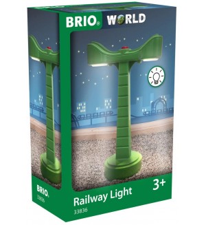 Дестка играчка Brio - Осветление за железопътно трасе