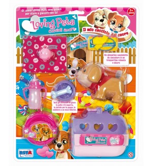 Кукла RS Toys – Софи, с кола и куче, 12 cm