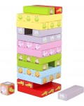 Детска дървена игра Orange Tree Toys - Дженга с животни