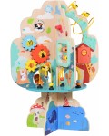 Детска дървена игра с активности Moni Toys - Дърво