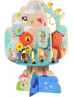Детска дървена игра с активности Moni Toys - Дърво