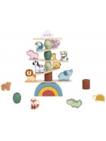 Детска дървена игра Tooky Toy - Animals, за баланс 