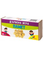 Детска дървена игра Top Kids - Памет, 18 части