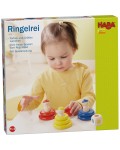 Детска дървена игра за нанизване Нabа - Цветни рингове