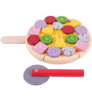 Детска дървена играчка Bigjigs - Пица