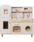 Детска дървена кухня Ginger Home - Винтидж модел с електронни котлони