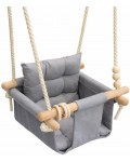 Детска дървена люлка Ginger Home - Scandi, с мека седалка и облегалка