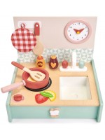Детска дървена мини кухня Tender Leaf Toys - С аксесоари