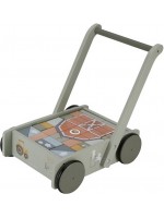 Детска дървена проходилка Little Dutch - Little Farm, с кубчета Детска дървена проходилка Little Dutch - Little Farm, с кубчета