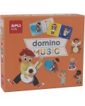 Детска игра Apli Kids - Домино, Музикални инструменти, 28 елемента