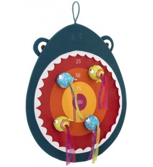 Детска игра Battat - Забавен дартс, акула