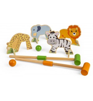 Детска игра Bigjigs - Крикет Джунгла