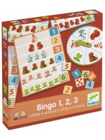 Детска игра Djeco - Бинго, Горски животни и числа