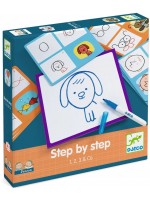 Детска игра Djeco - Нарисувай стъпка по стъпка