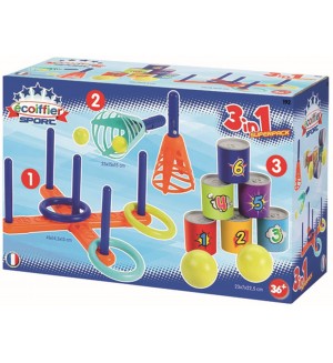Детска игра Ecoiffier 3 в 1 - Sport box