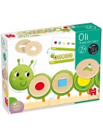 Детска игра Goula - Пъзел гъсеница, форми и цветове
