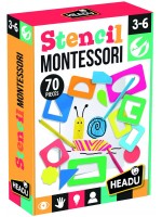 Детска игра Headu Montessori - Разноцветни шаблони