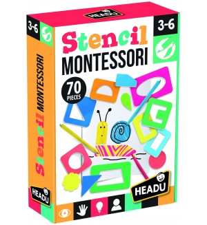 Детска игра Headu Montessori - Разноцветни шаблони