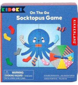 Детска игра Kikkerland - Рулетка октопод с чорапчета