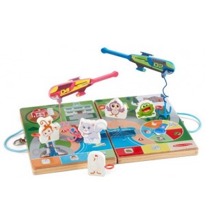 Детска игра Melissa & Doug - Разгъваща се дъска, Шпиони