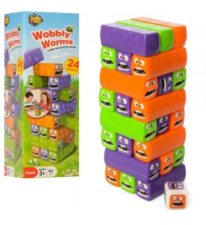 Детска игра Raya Toys - Дженга, кула от червеи