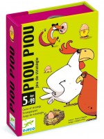 Детска игра с карти Djeco -  Piou Piou