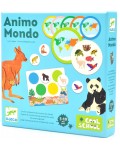 Детска игра с карти Djeco - Животните по света