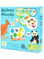Детска игра с карти Djeco - Животните по света