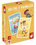 Детска игра с карти Janod - Happy Families, тема Панаир