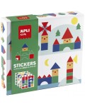 Детска игра със стикери Apli Kids - Къщички