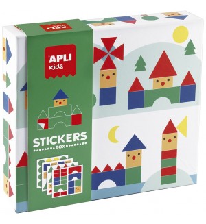 Детска игра със стикери Apli Kids - Къщички