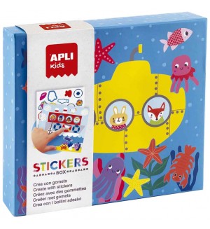 Детска игра със стикери Apli Kids - Превозни средства