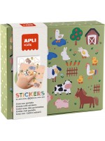 Детска игра със стикери Apli Kids - Животните по света и техните домове