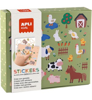 Детска игра със стикери Apli Kids - Животните по света и техните домове