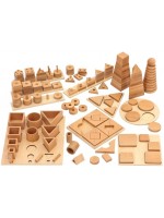 Детска игра Smart Baby - Голям дървен комплект Монтесори